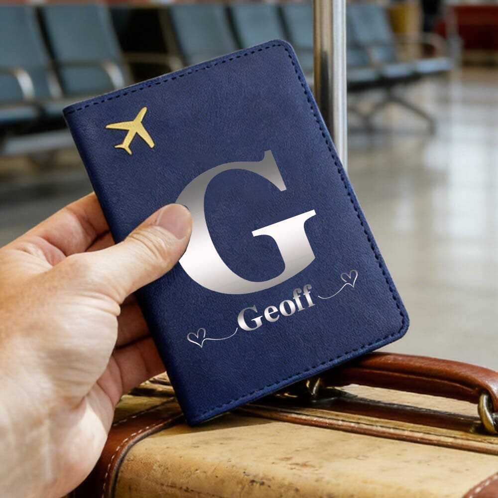 Travel Accessories Rfid - Kişiselleştirilmiş İsimli Seyahat PU Pasaport Kılıfı
