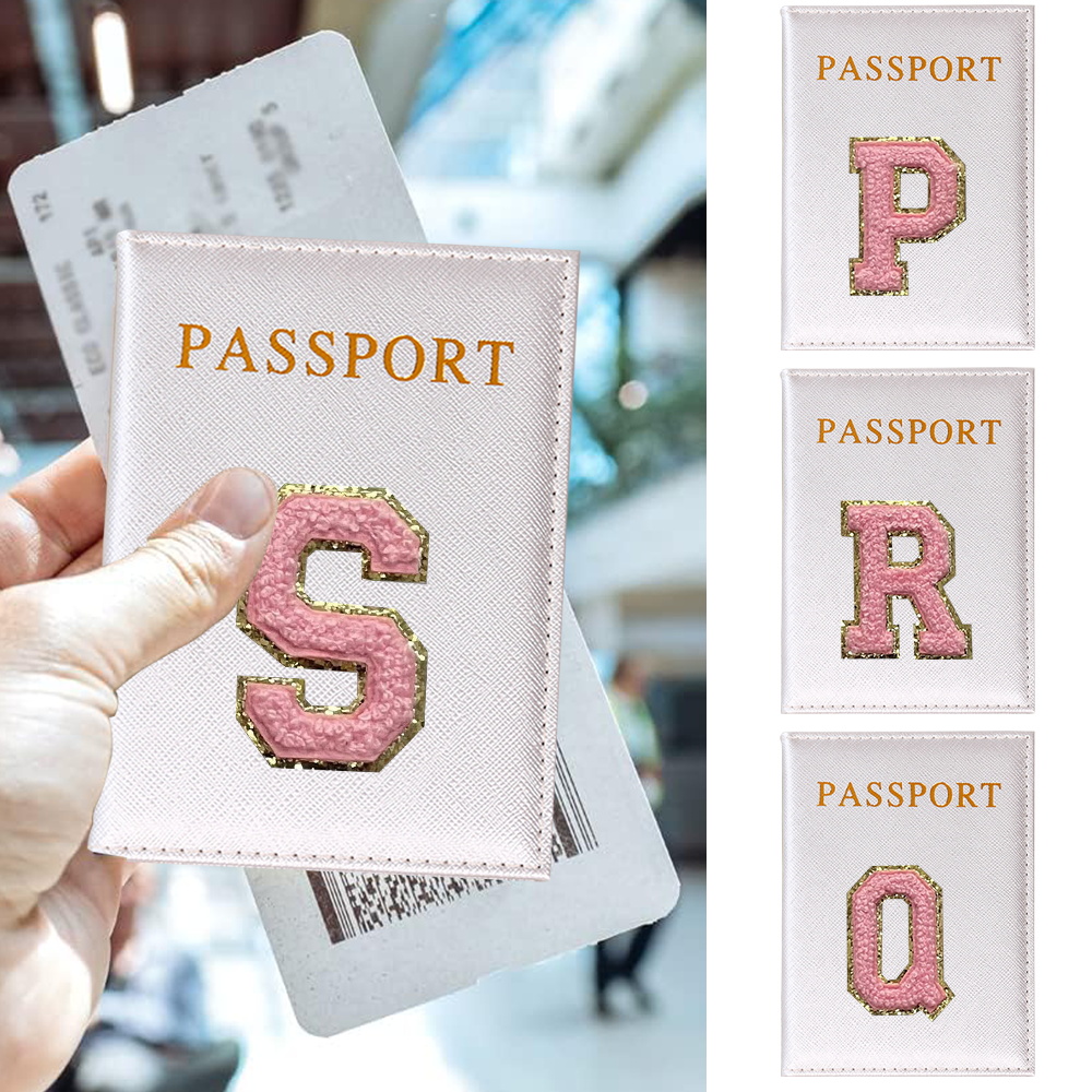 Travel Accessories Pink - Pasaport Kapakları PU Deri Kart Kılıfı