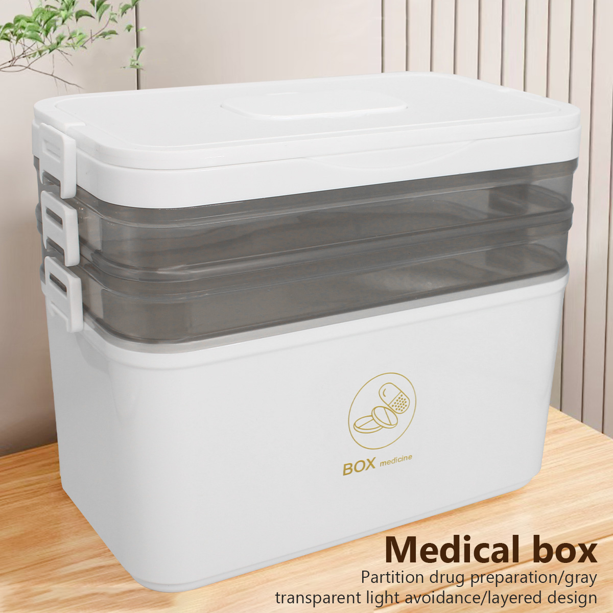 First Aid Travel Kit - YX Büyük Kapasiteli Çok Katmanlı İstiflenebilir