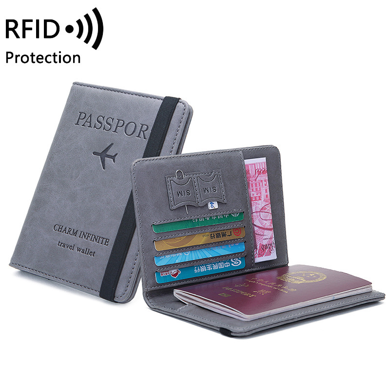 Travel Accessories Rfid - Unisex PU Deri Pasaport Tutucu -