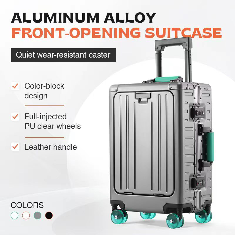 Travel Lock Tsa Approved - AIWEINY Alüminyum Magnezyum Alaşımlı Bagaj, Önden