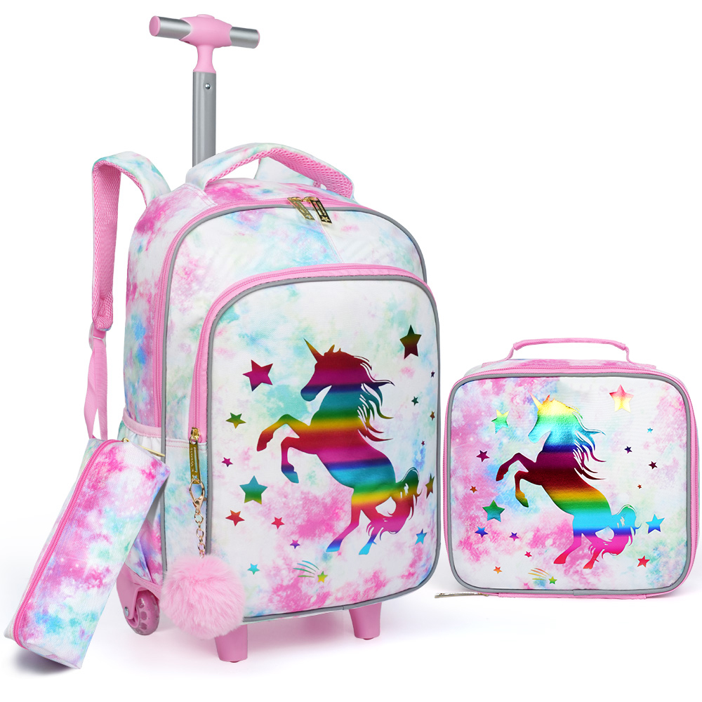 Travel Accessories Pink - 3 Parçalı Çocuk Seyahat Çantası, Bavul