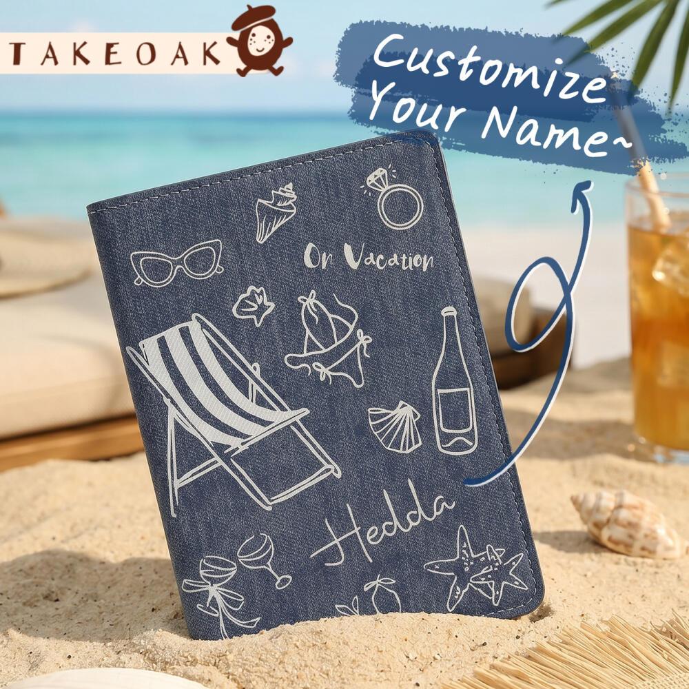 Travel Accessories Hong Kong - Özel İsim Yaz Tatili Temalı Pasaport