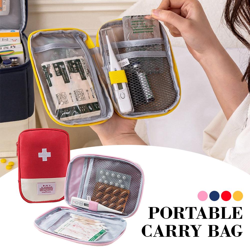 First Aid Travel Kit - Mini Taşınabilir İlaç Çantası Seyahat İlk