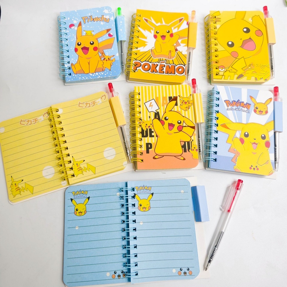 Travel Notebook Journal - Kawaii Pokemon A7 Wirebound Defter ve