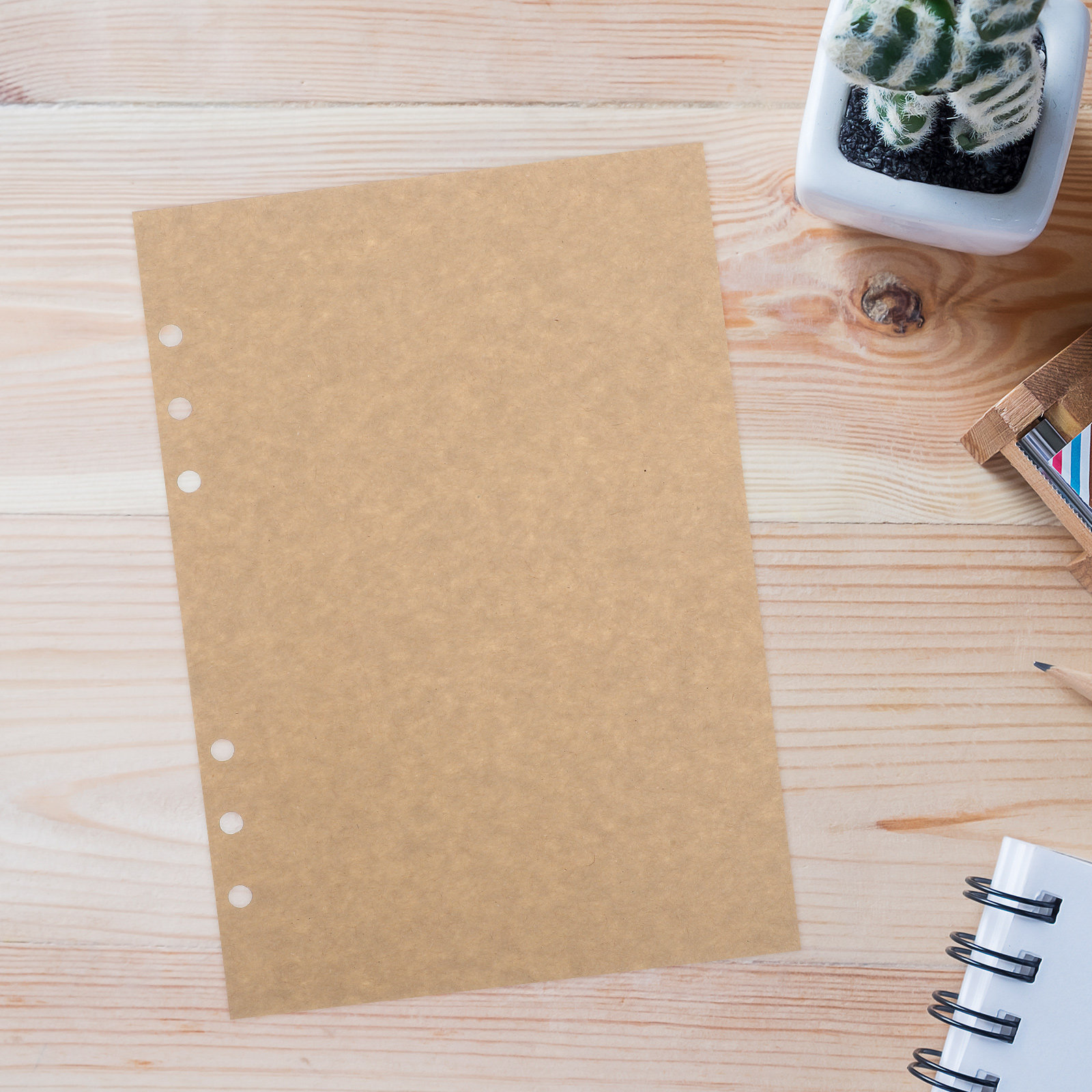 Travel Notebook Journal - 45 Yapraklı A5 Defter Yedek Kağıdı,