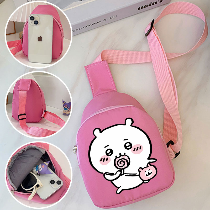 Travel Accessories Pink - Chiikawa'nın Karikatür Seyahat Sırt Çantası için