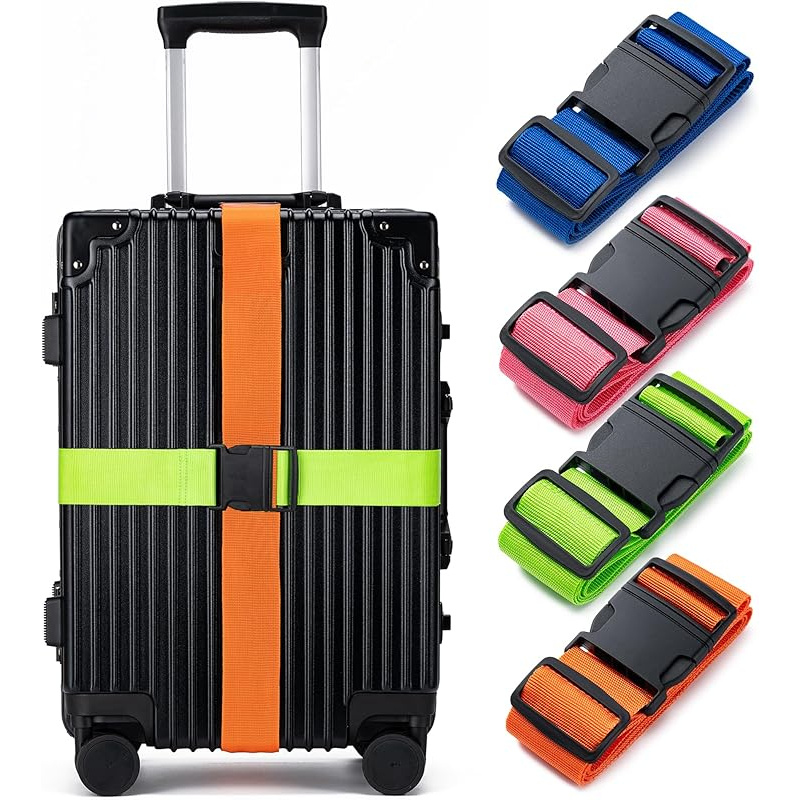 Travel Accessories B&M - 4'lü Bagaj Kayışı Seti, Bagaj Sabitleme