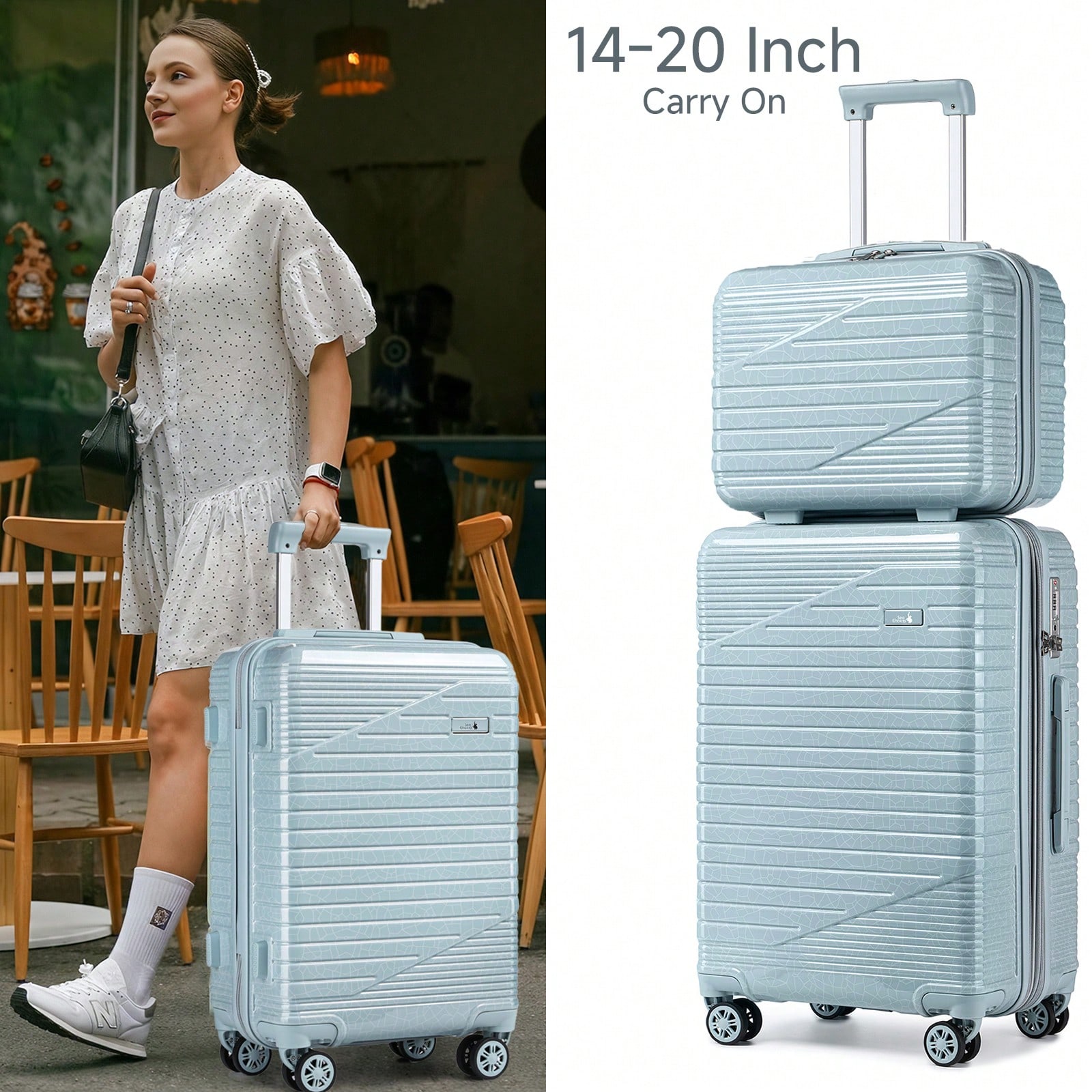 20 İnç Kabin Boy Valizi, Sert  - Travel Lock Tsa Approved incelemesi ve fiyatı