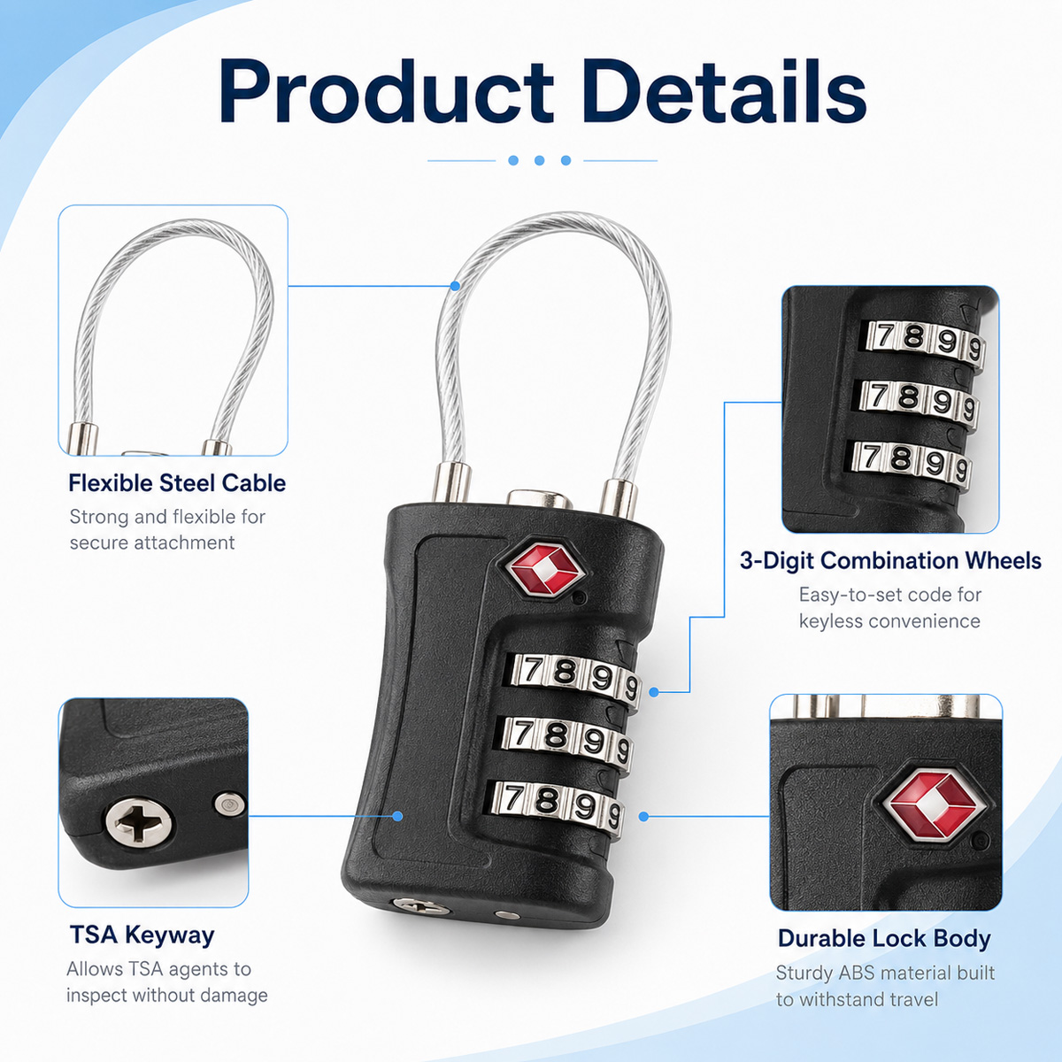 TSA Onaylı Bagaj Kilidi 3 Hane - Travel Lock Tsa Approved incelemesi ve fiyatı