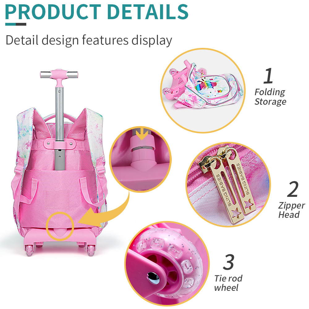 3 Parçalı Çocuk Seyahat Çantas - Travel Accessories Pink incelemesi ve fiyatı