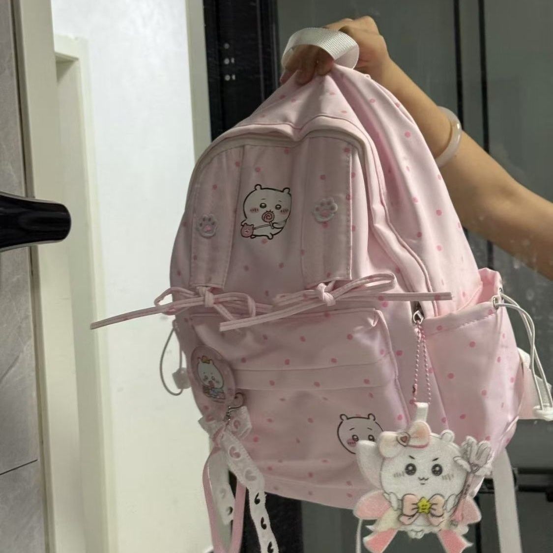 Sevimli Chiikawa Pembe Puantiy - Travel Accessories Pink incelemesi ve fiyatı