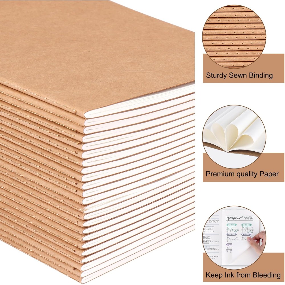 24 Adet A5 Boş Kraft Defter (G - Travel Notebook Journal incelemesi ve fiyatı