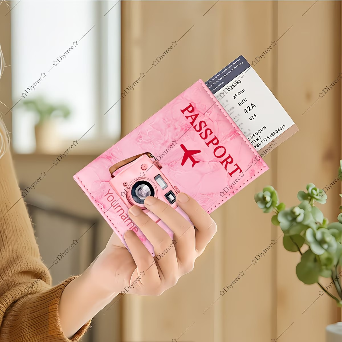 Özel Kişiselleştirilmiş Vintag - Travel Accessories Pink incelemesi ve fiyatı