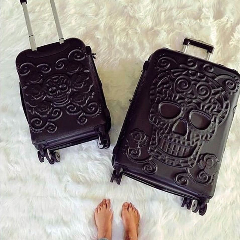 Punk Trend İskelet Valiz Kişis - Travel Lock Tsa Approved incelemesi ve fiyatı