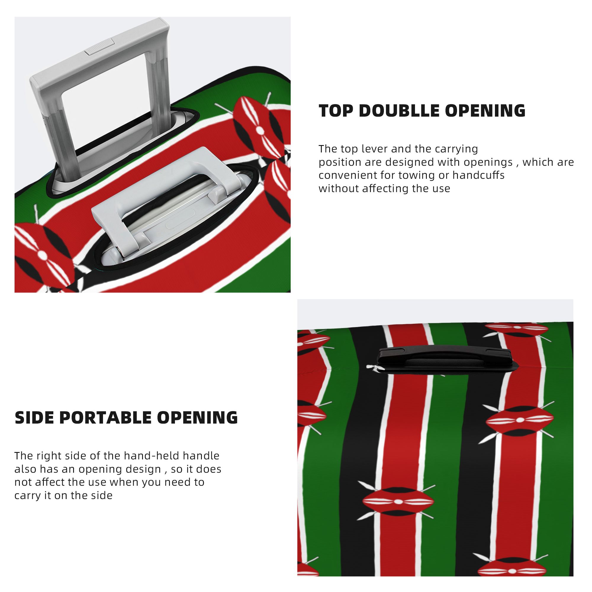 Kenya Bayrağı Bagaj Kapağı Ela - Travel Accessories Kenya incelemesi ve fiyatı